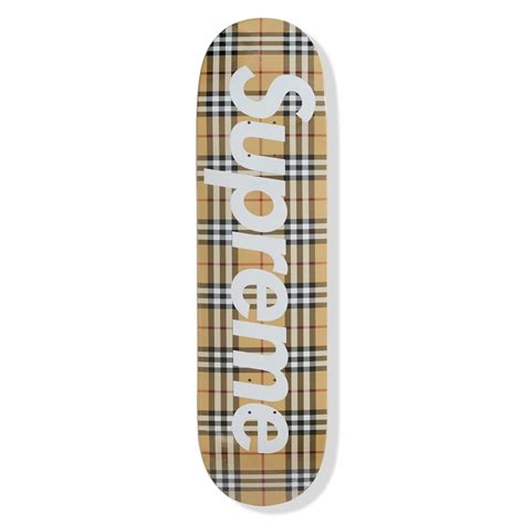 burberry supreme collection|supreme burberry skateboard.